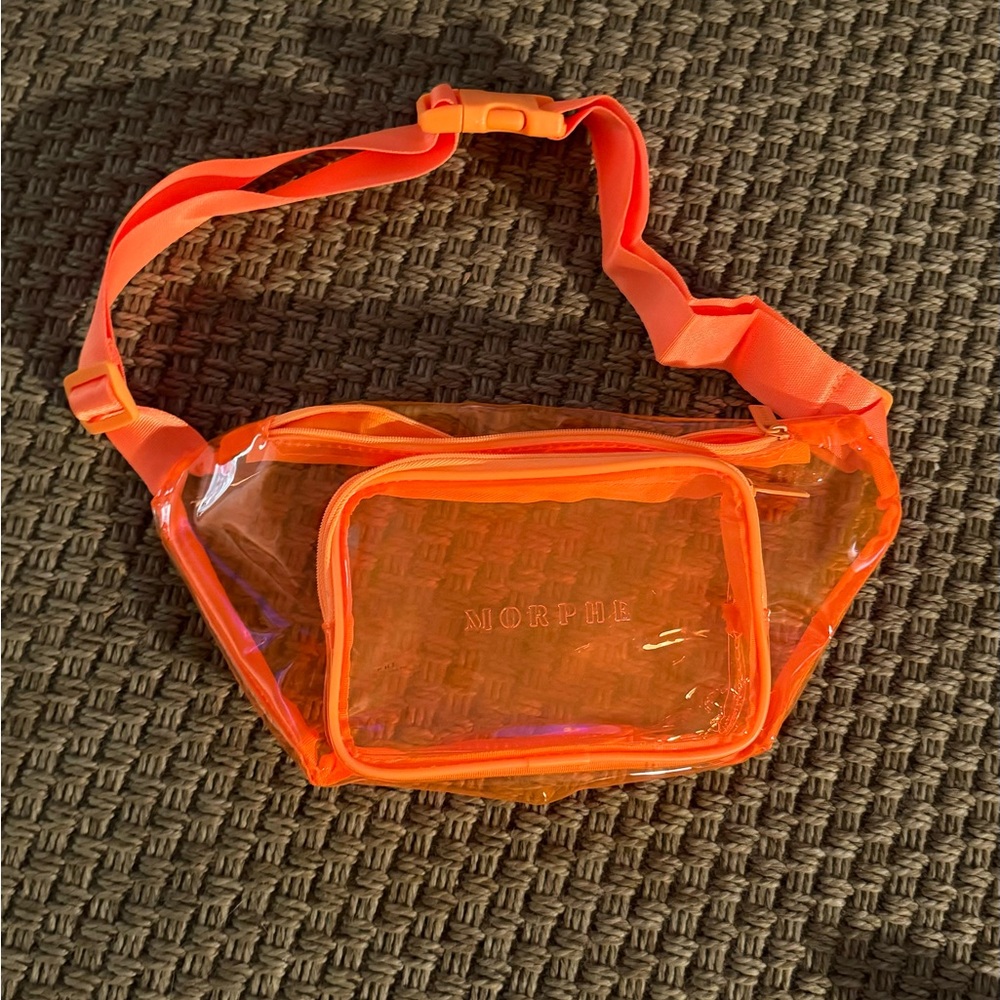 Morphe Transparent Orange Belt Bag
